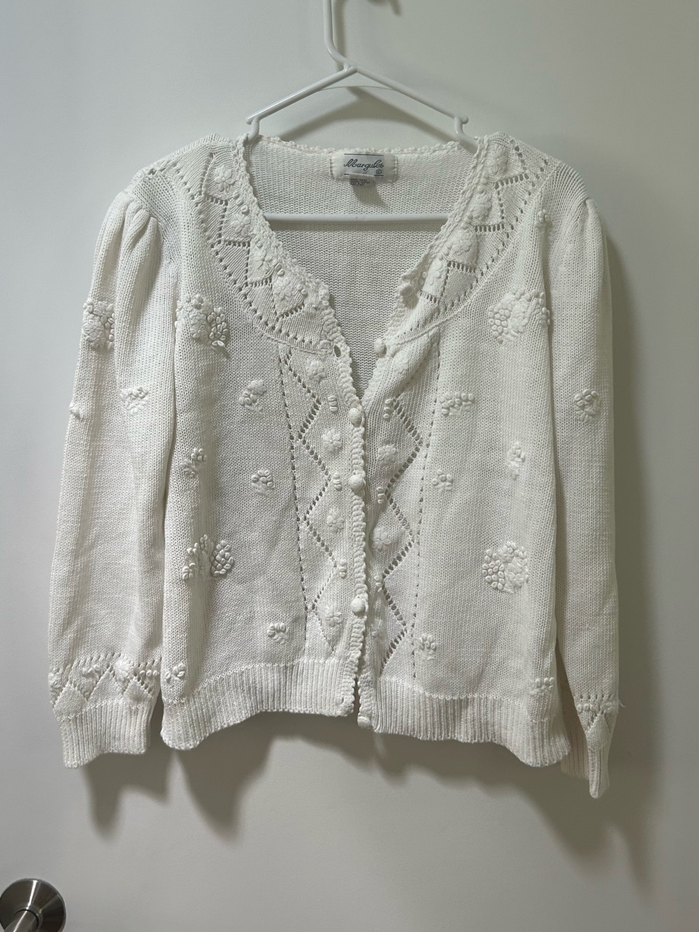 Vintage Cotton and Ramie Cottage Core Sweater Size Medium - Picture 1 of 8